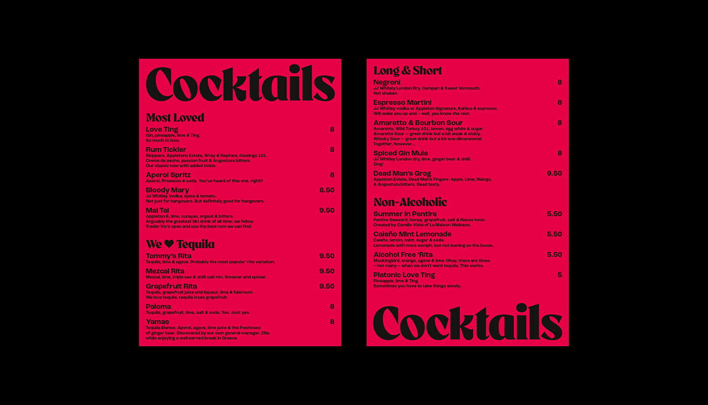 branding  design guidelines identity inn menu posters restaurant type typography  