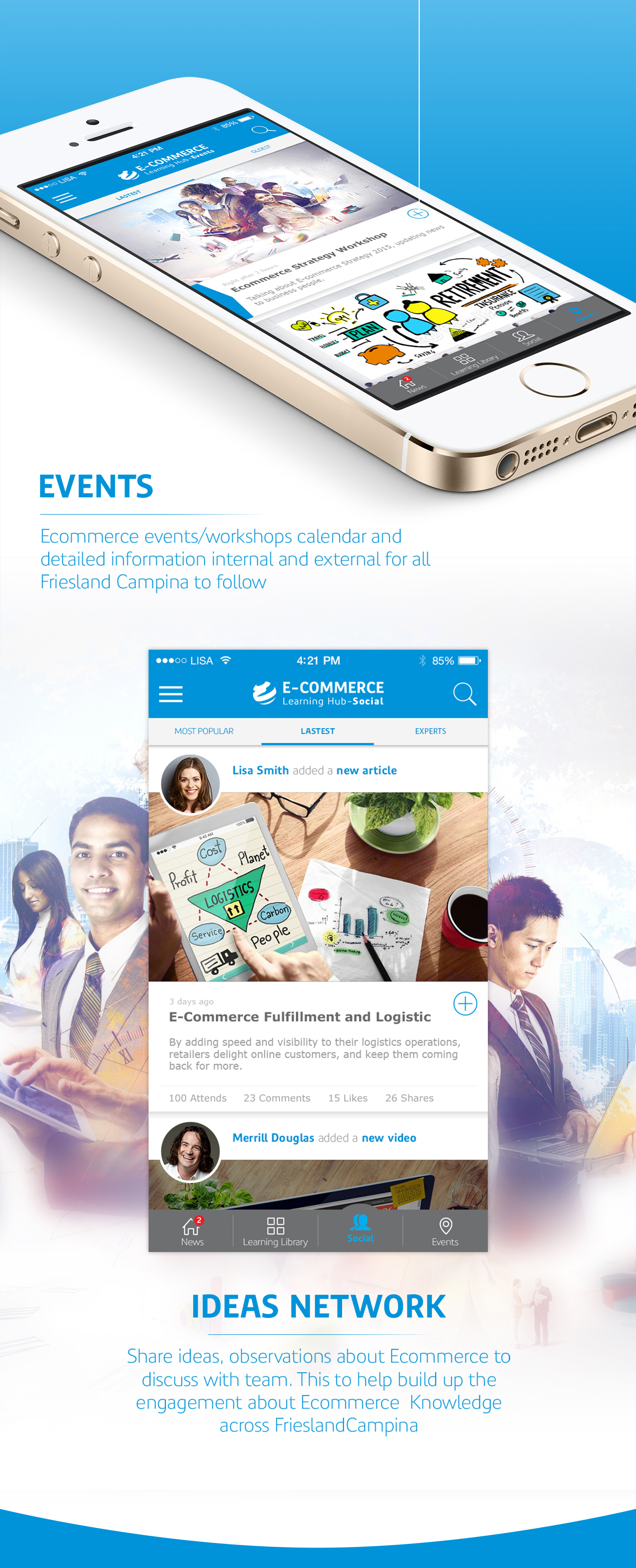 E-commerce Learning Hub Friesland Campina application design