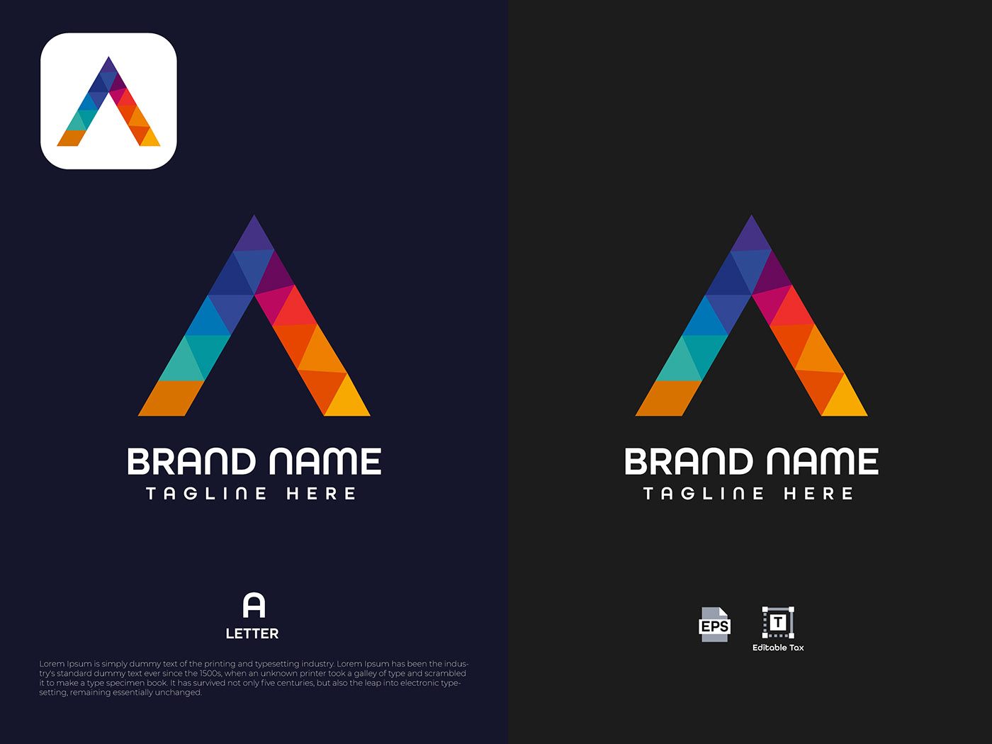 A letter logo a letter A logo a mordern logo letter A icon A  a business logo a monogram letter logo a morden logo