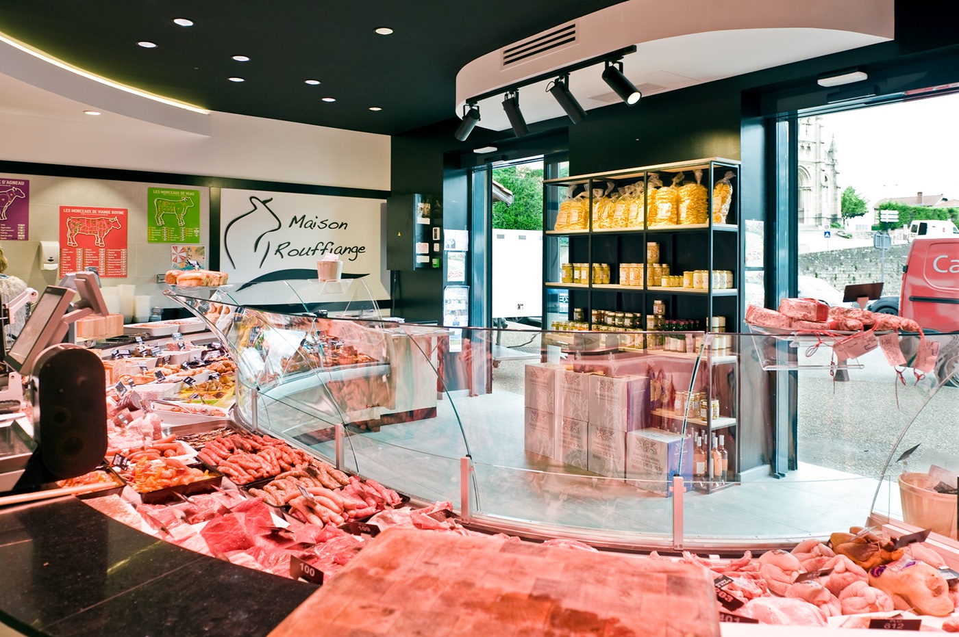 butcher shop butcher Retail design chilled display meat architecture Food  shop Shop design