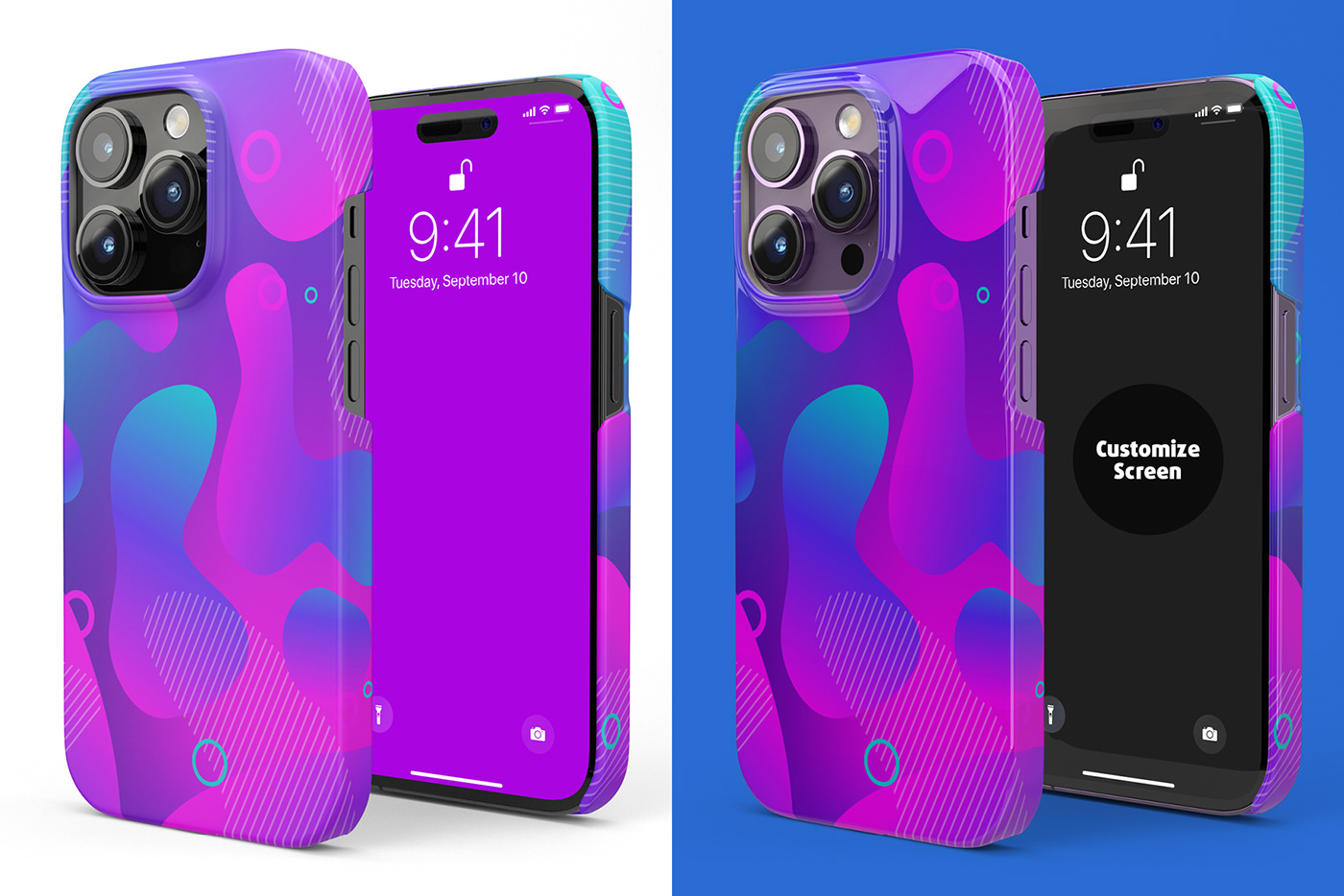 design product case iphone 14 pro apple Mockup mock-up template