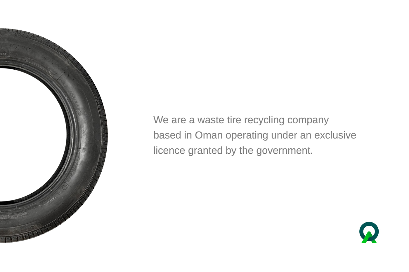 Oman Muscat recycling rebranding Tire tyre