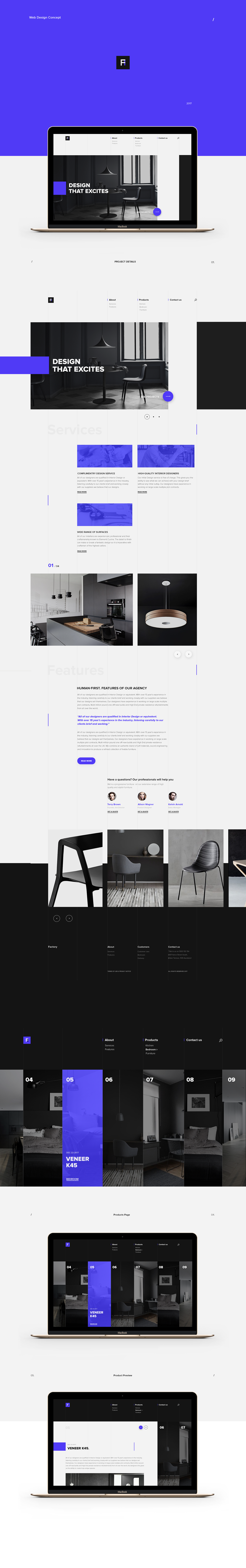 design Layout clean simple concept UI ux Style template product
