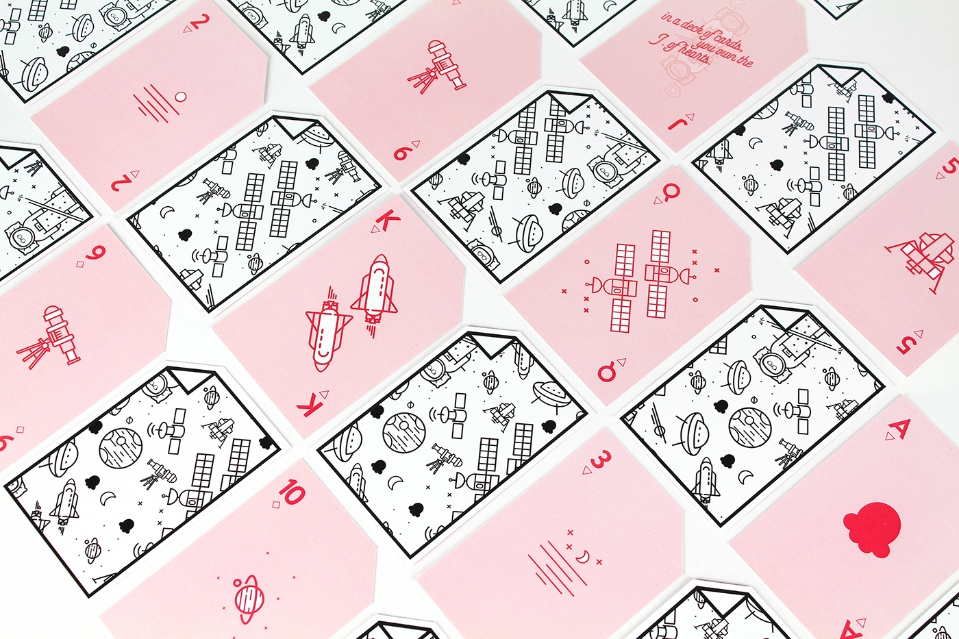 deck cards pantone print Space  thin line universe icons die cut craft game pattern greek Greece