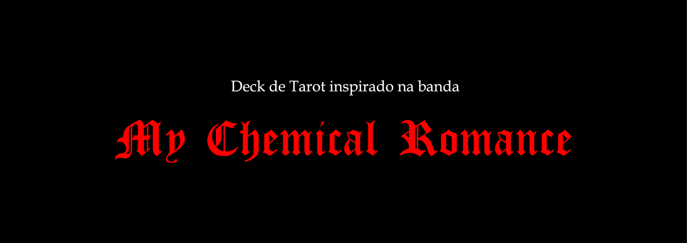 academic Acadêmico design gráfico graphic design  mcr my chemical romance tarot