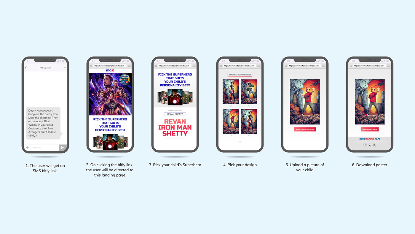 gamification UI/UX landing page Website Design marketing   concept Avengers comics Mobile Microsite