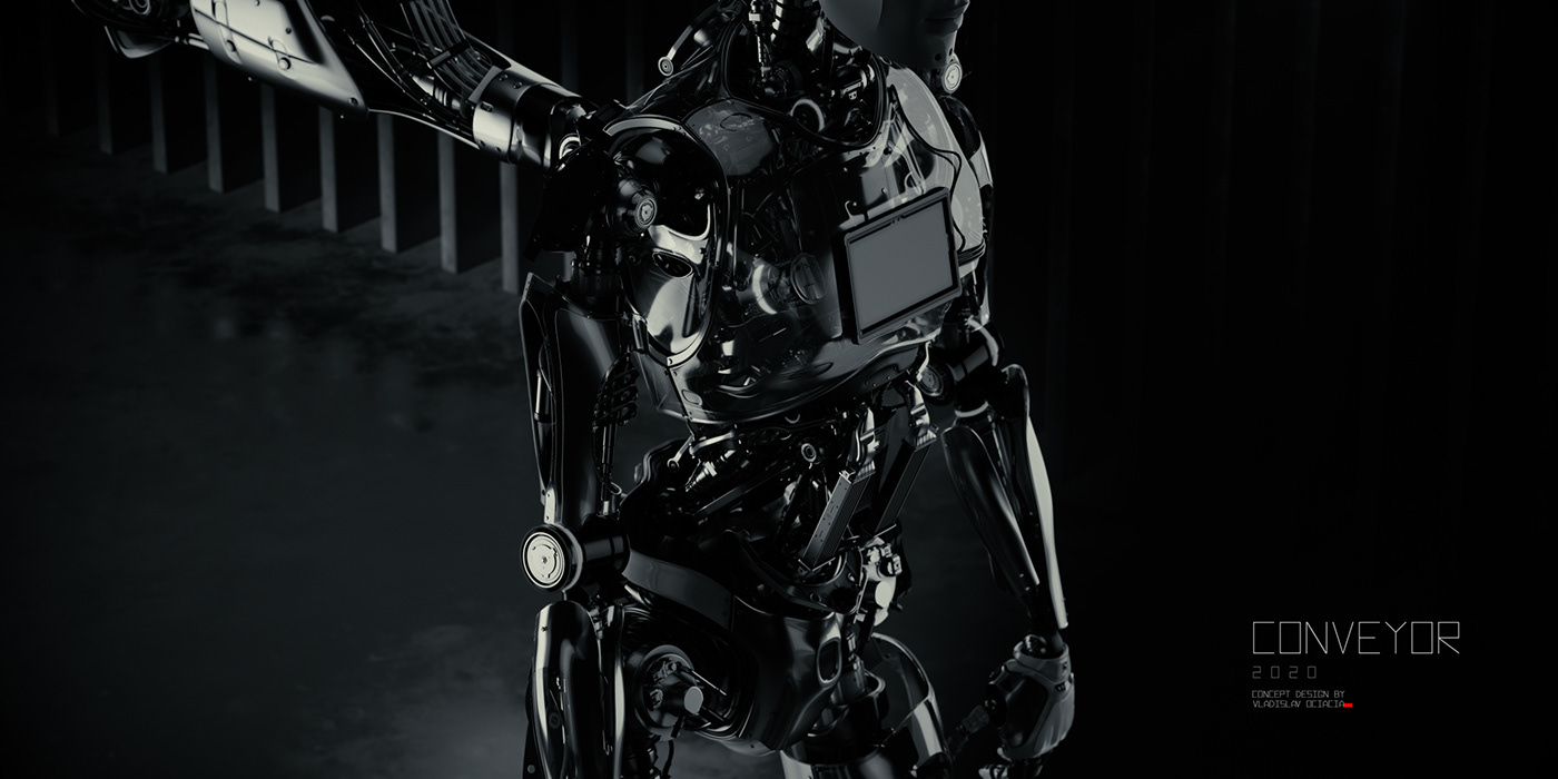 artificial Cyborg dark factory futuristic manufacturing replacement robot robotic Scifi