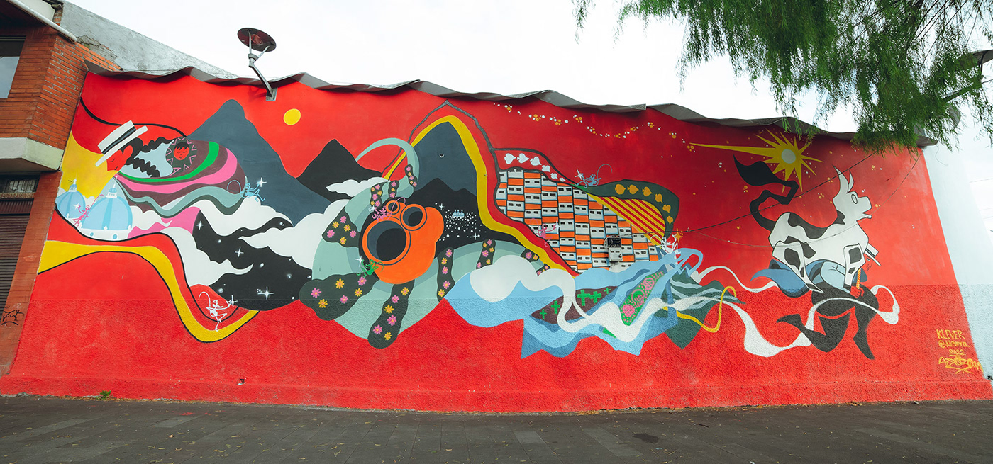Cuenca Ecuador Ecuador Mural muralart Muralist ILLUSTRATION  Illustrator latinoamerica latinoamericano vacaloca