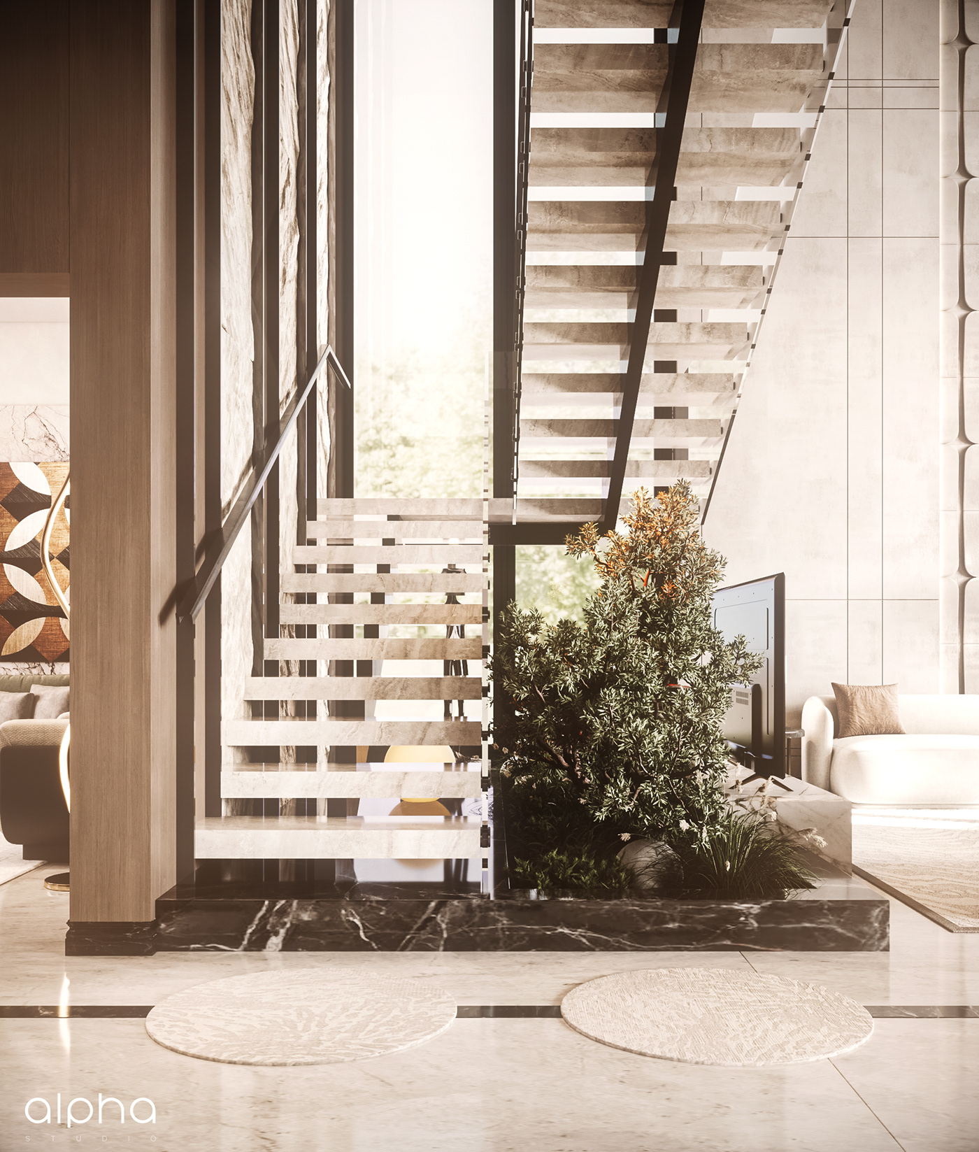 Villa design architecture visualization interior design  modern 3ds max corona archviz Render