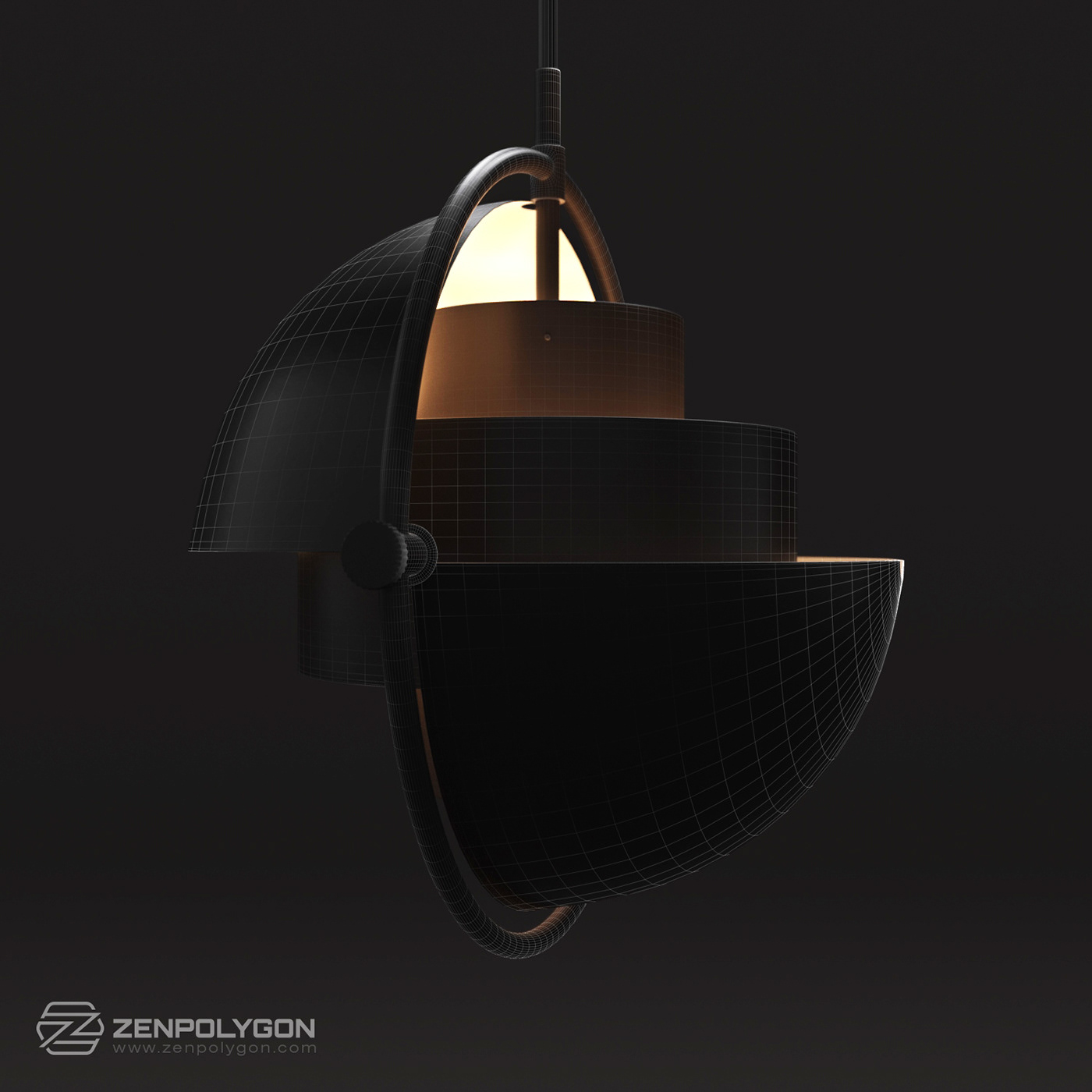 3D Ceiling Light corona render  GUBI Gubi multi lite interior design  Louis Weisdorf MODERN LIGHTING pendant lamps zenpolygon