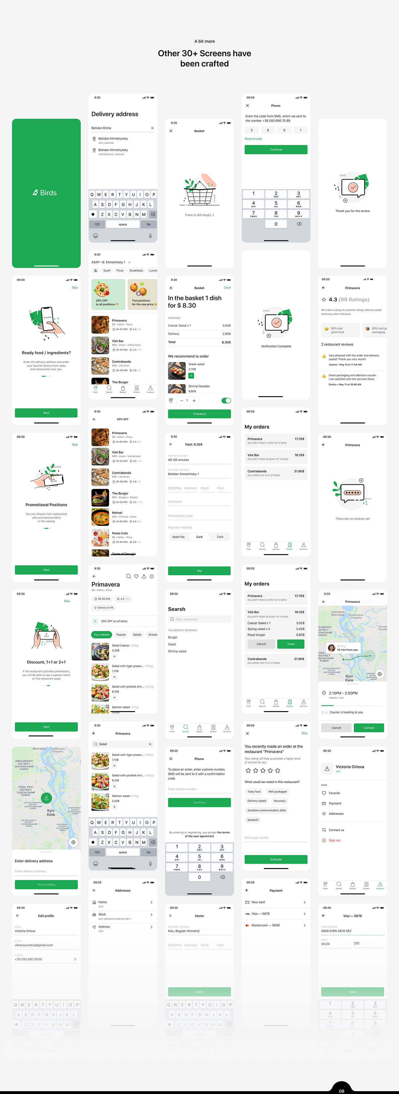 aggregator app catalog CJM delivery app Food  Mobile Application scheme sign up user flow