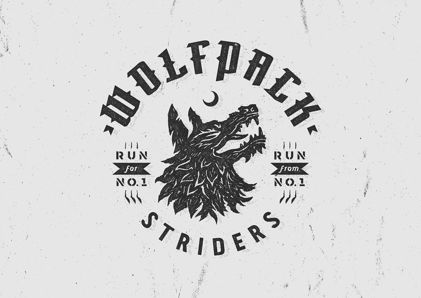 wolf wolves Striders run runners train Nike club black dark gang apparel athletic race comite
