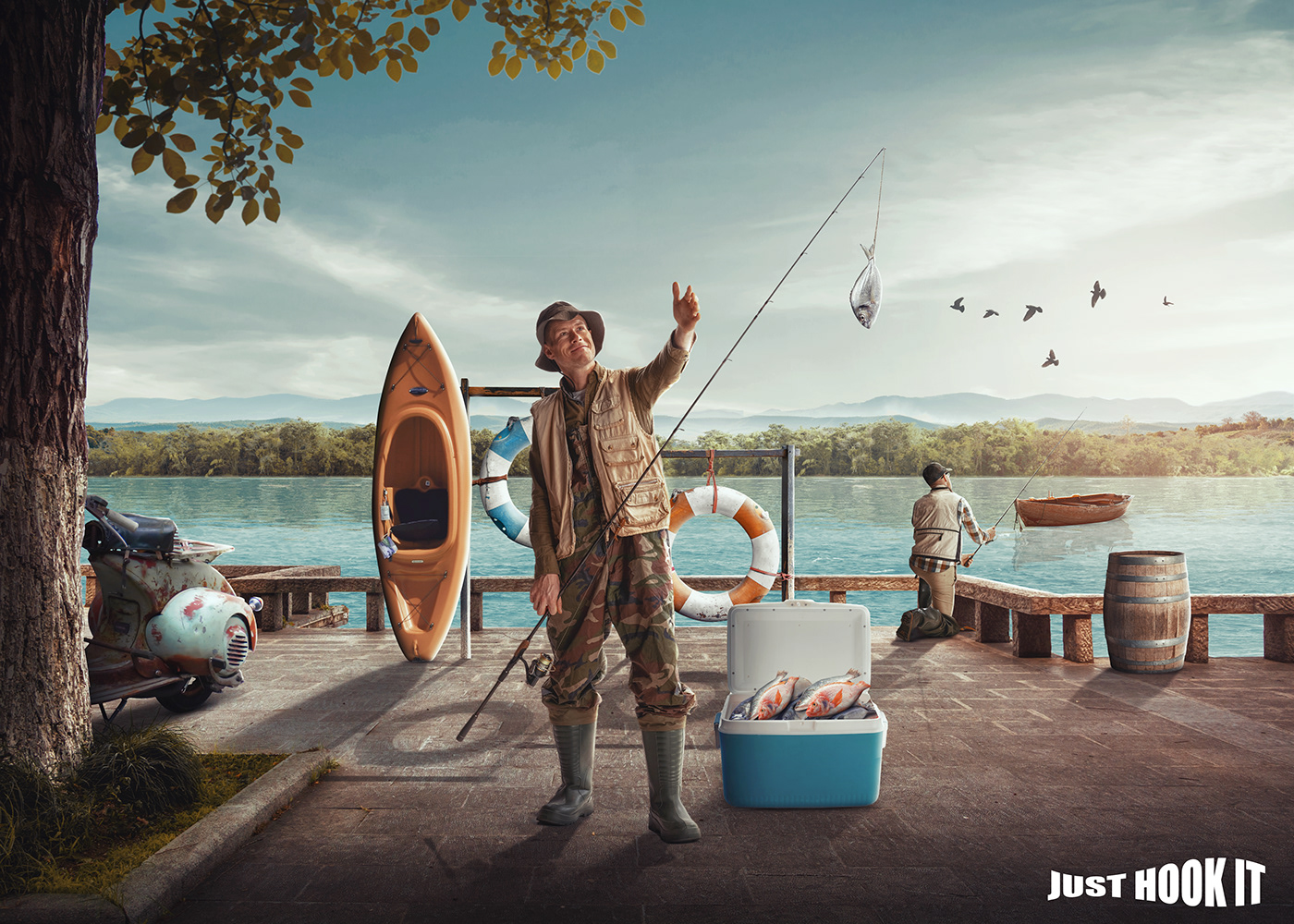 ads Advertising  beach fish fishing Mainpulation   Photography  Sailor sea social media