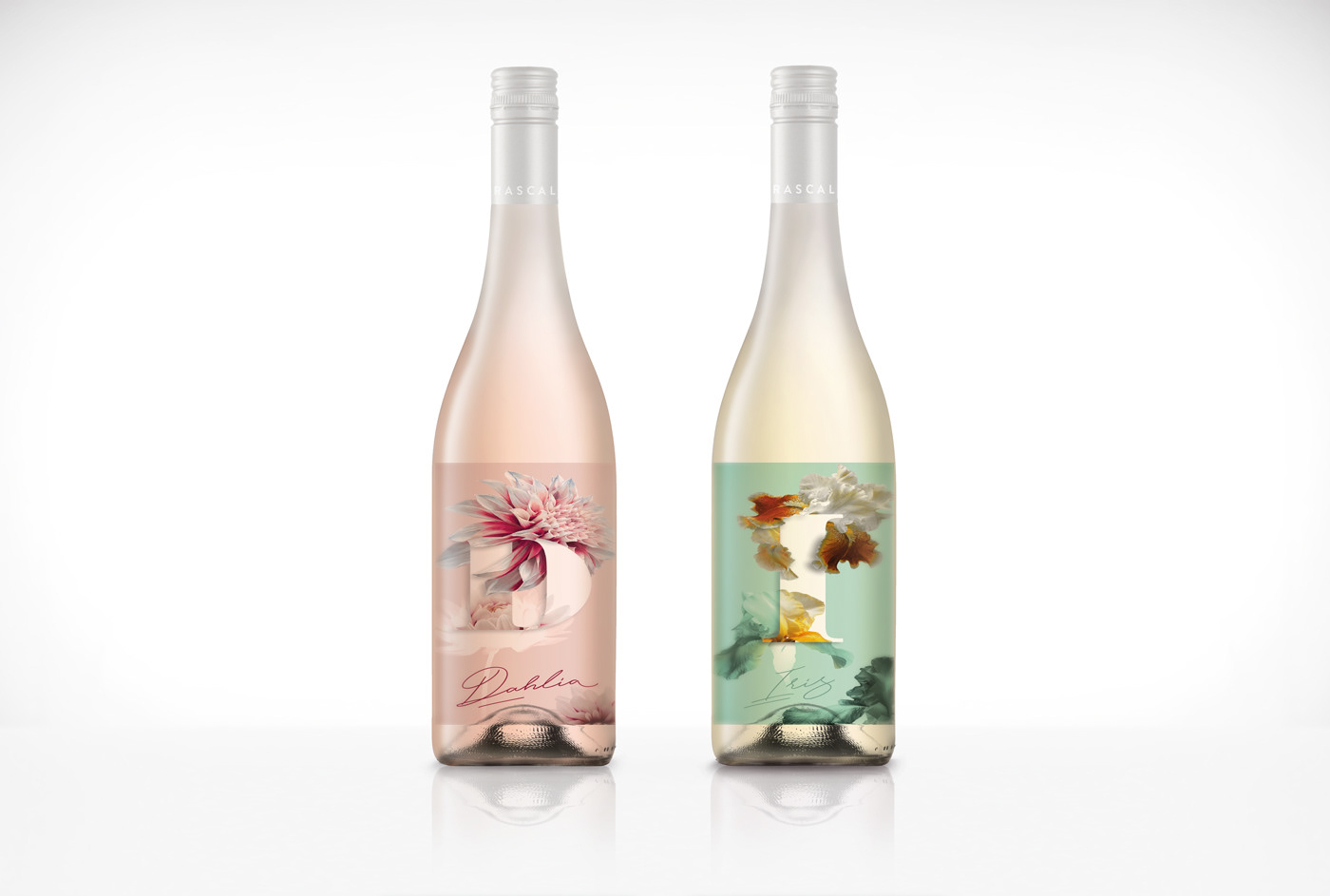 typography   floral composition art wine label wine Label beverage