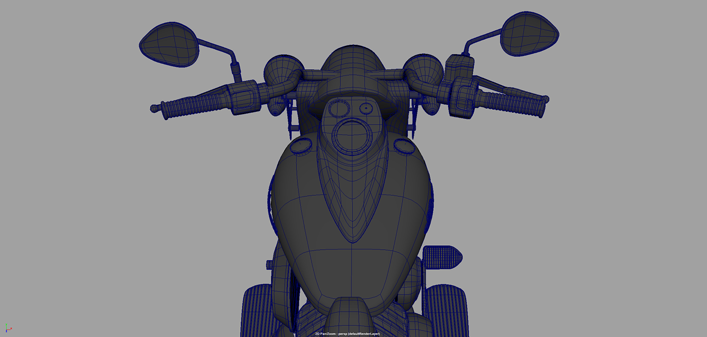 3d modeling Digital Art  Maya motorcycle