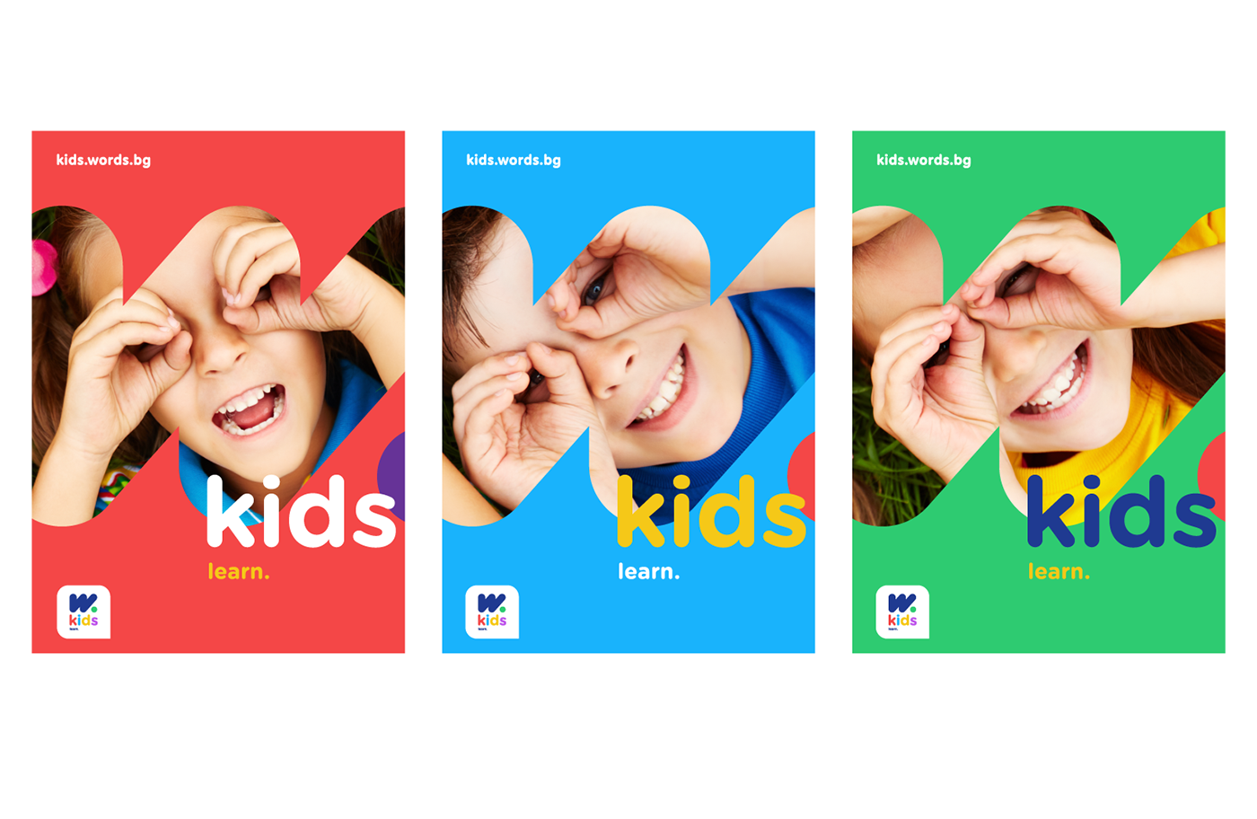 branding  kids Logotype corporate identity Languages school