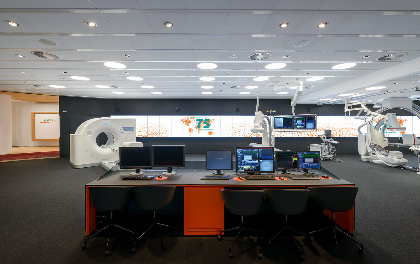 showroom Health Siemens Mutabor orange Interface Space 