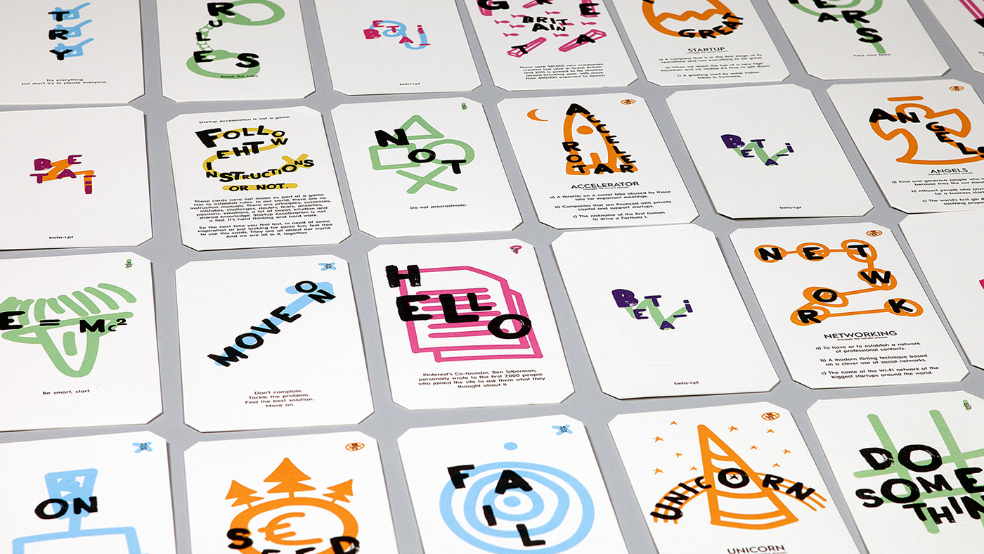 ogilvy Lisbon beta-i Startup cards Entrepernour innovation adobe Creativity Illustrator