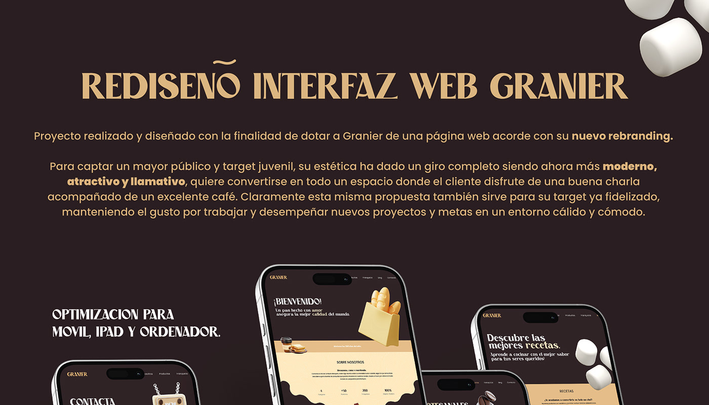 Coffee bakery Web Design  landing page UI/UX Adobe XD Website Design Web iPad phone