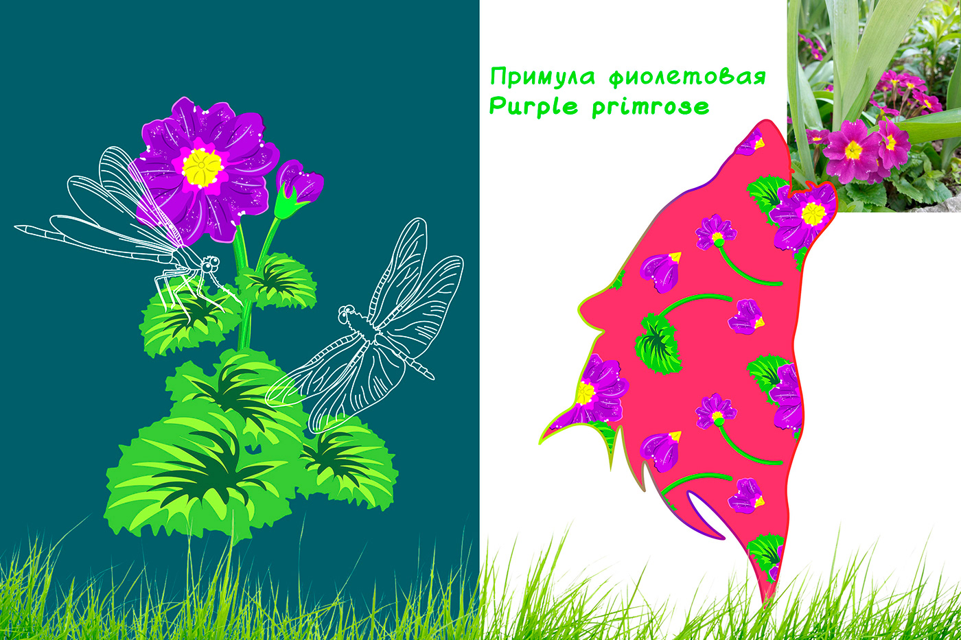 spring animals ILLUSTRATION  pattern design  vector life Nature plants Flowers floral