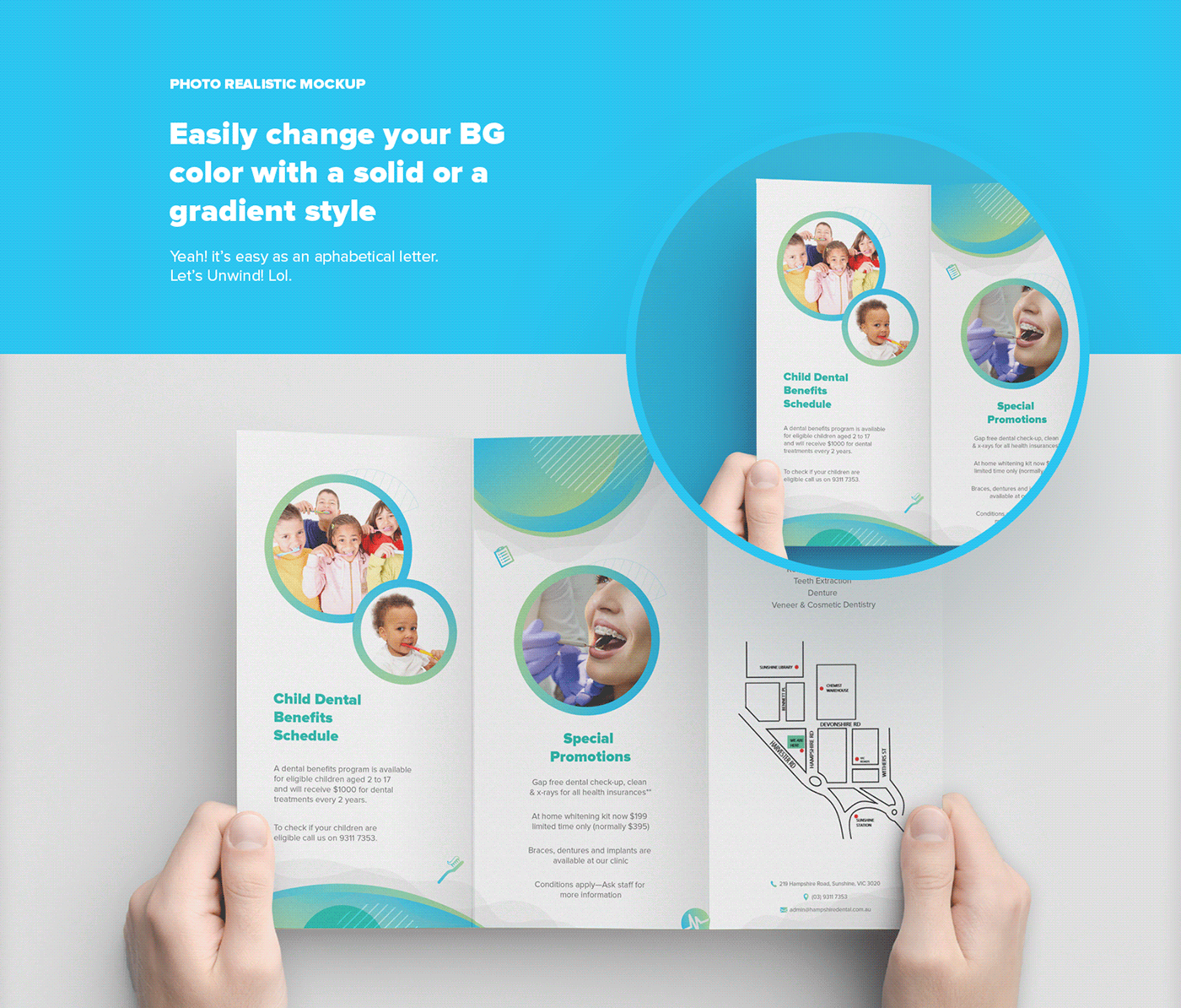 branding  brochure dentist design resources flyer freebie graphic design  mockups realistic mockups trifold