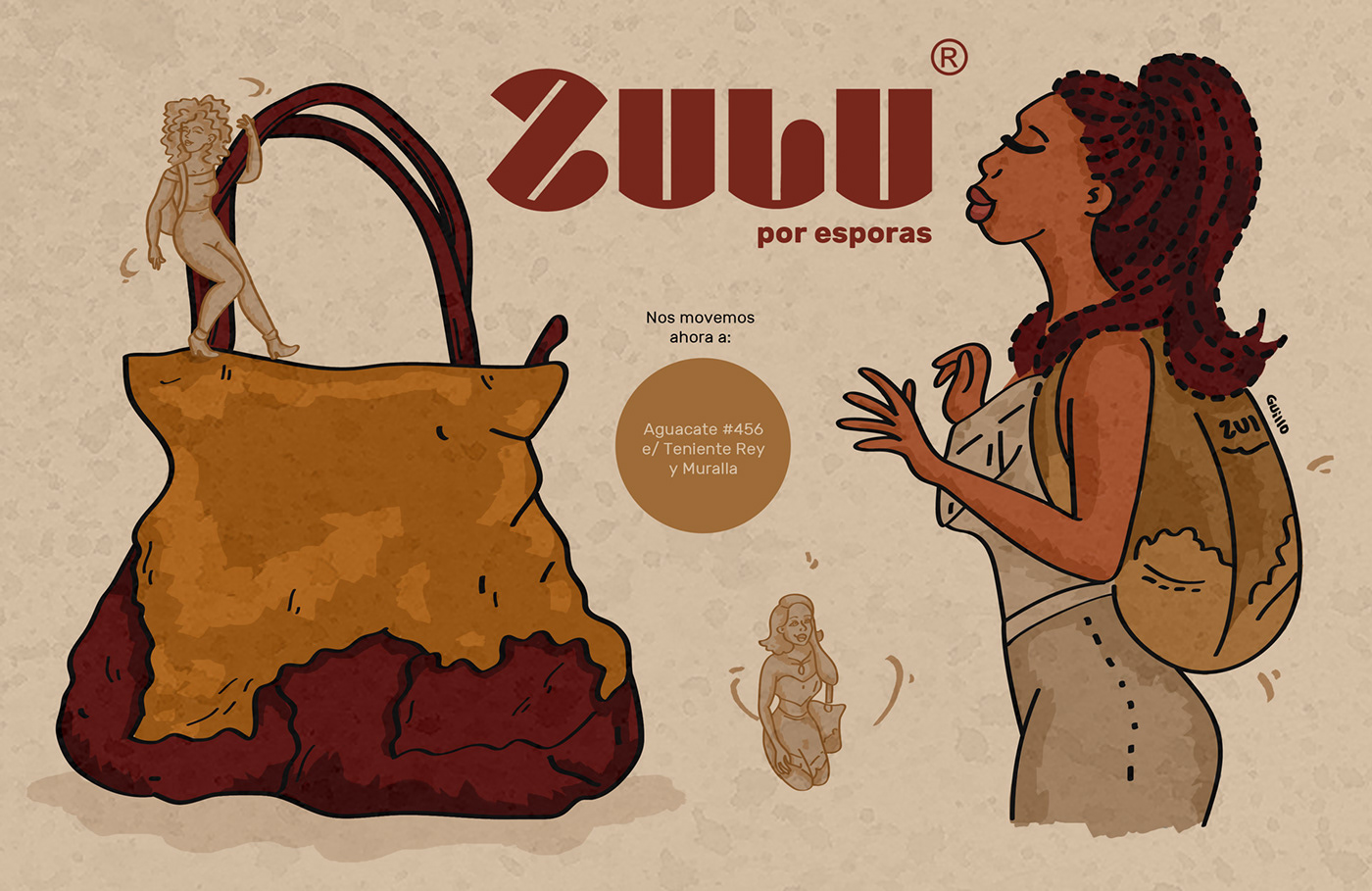 Zulu ILLUSTRATION  graphic design  Fashion  bags