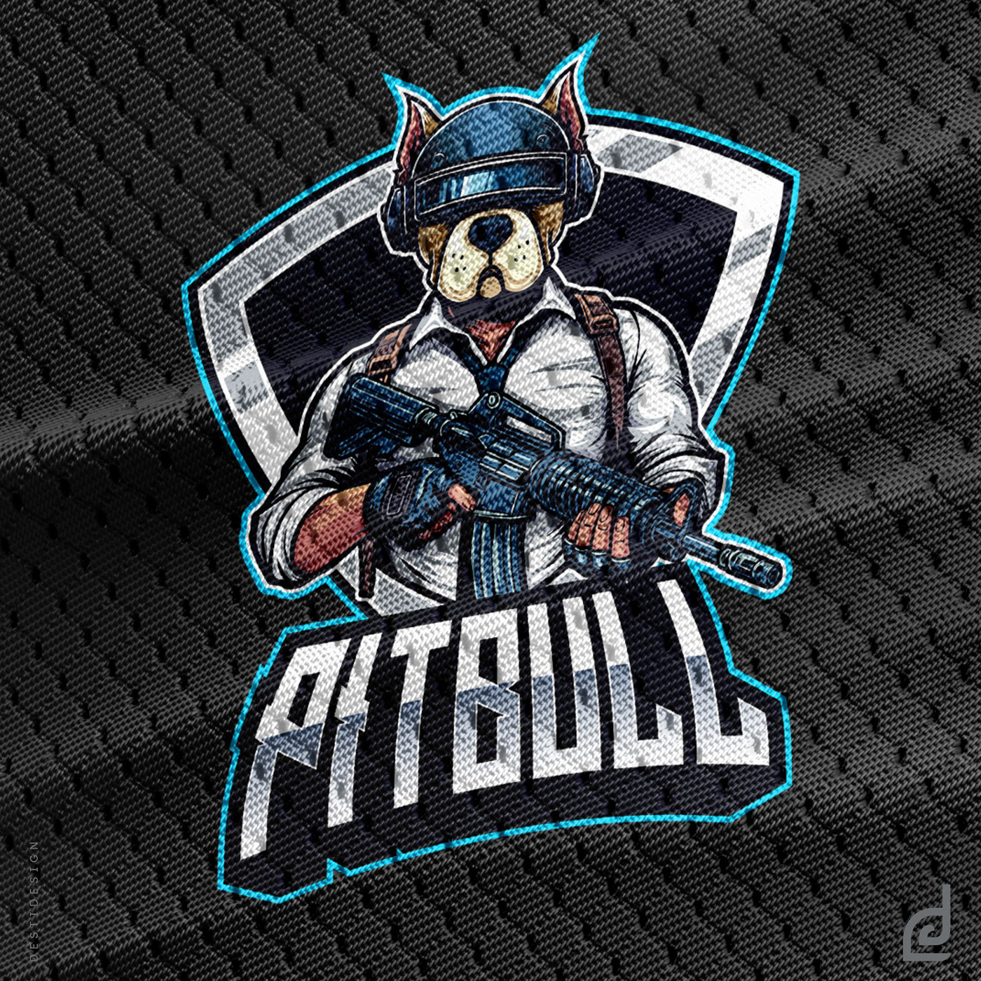 ILLUSTRATION  dog animal vector design logo esports Gaming game pibull