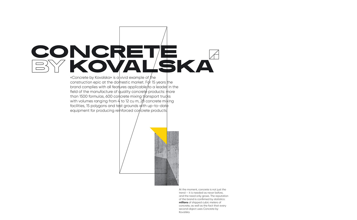 concrete construction identity yellow pattern animation  kovalska