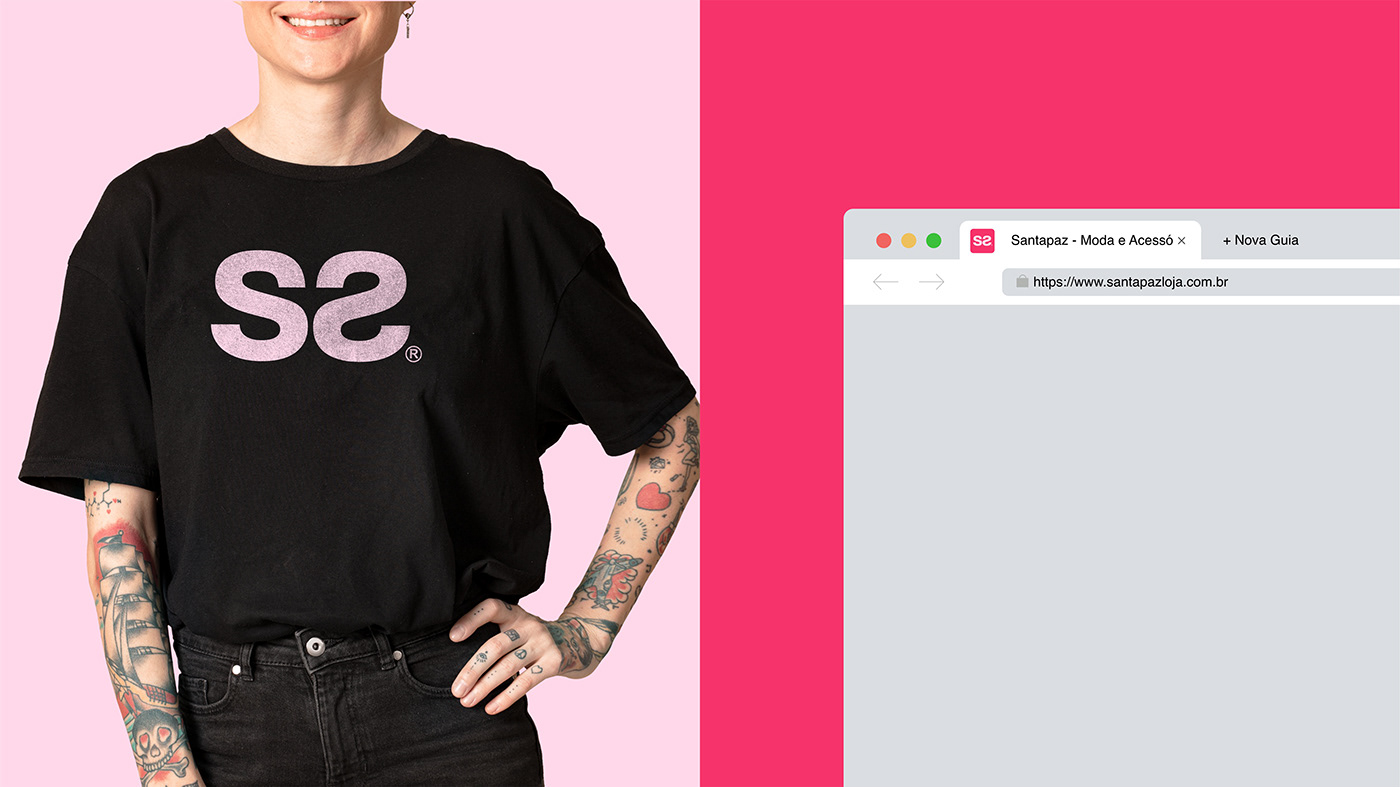 brand identidade visual logo moda mulher pink rosa shop vestuario visual identity