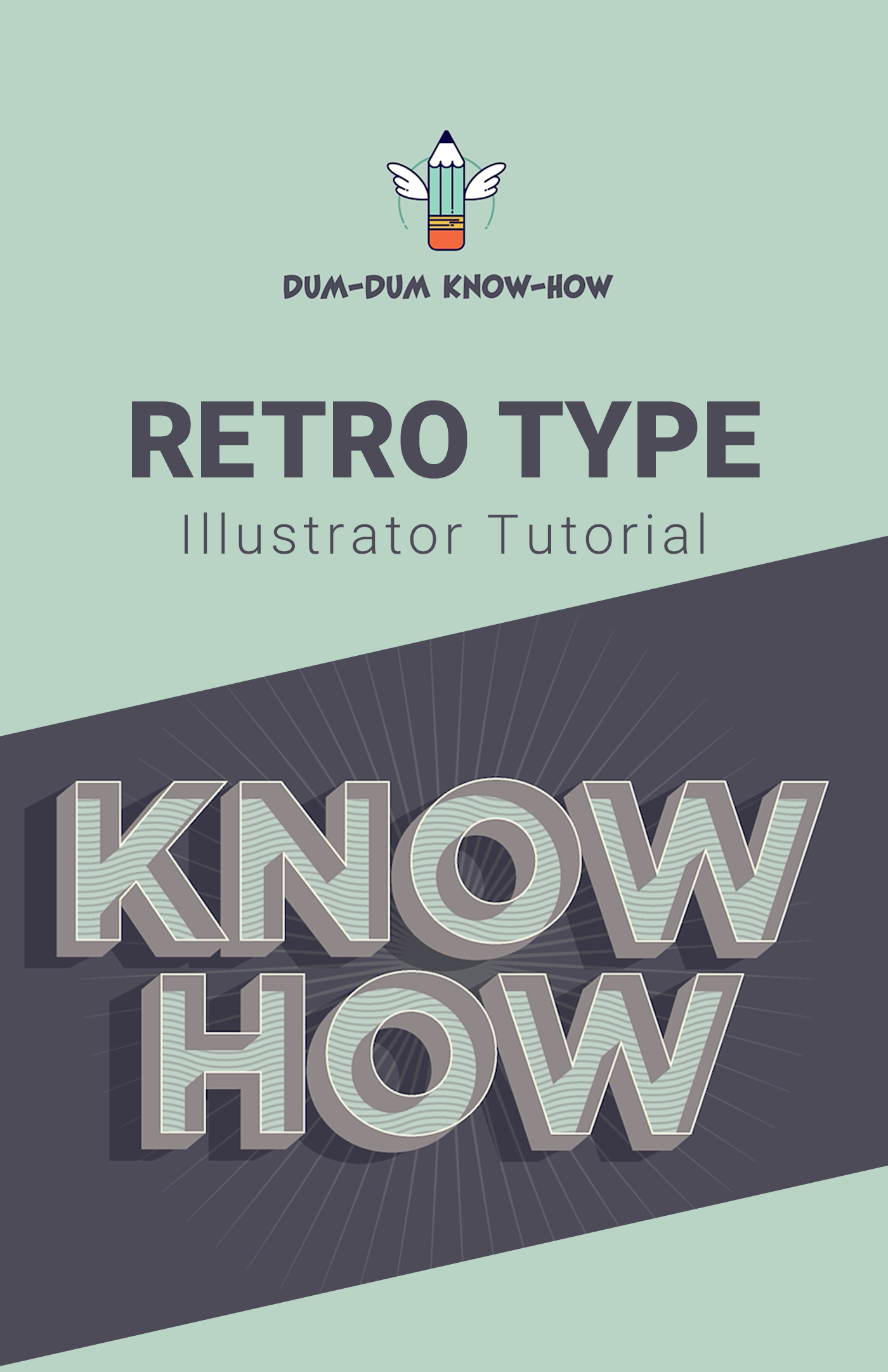 adobe illustrator design graphic Retro text tutorial type vector video video tutorial