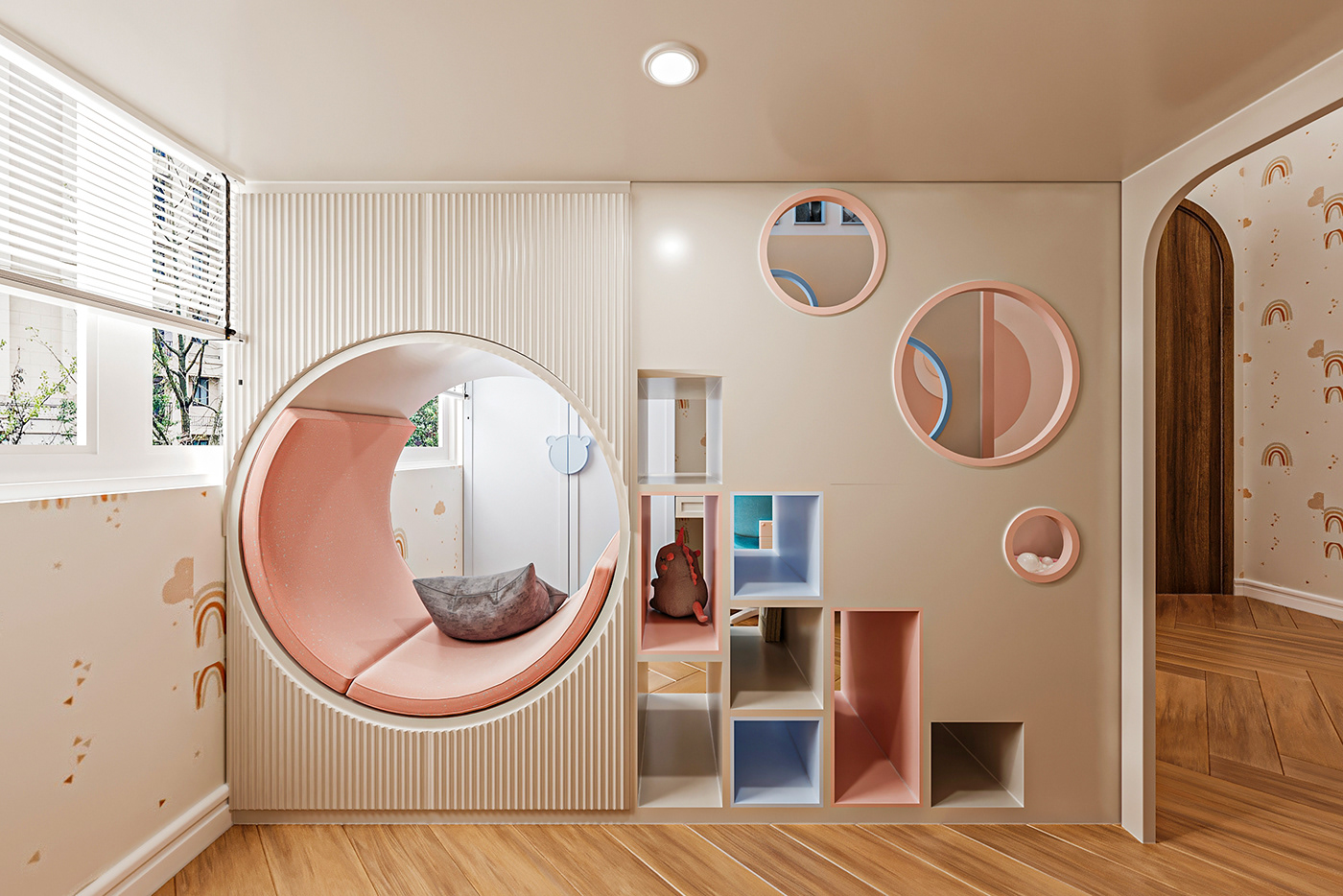 design Wabi Sabi Thiết kế nội thất thi cong noi that phòng ngủ nội thất Phòng ngủ bé gái