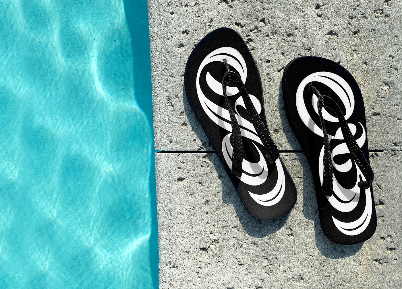 ampersand characters design Fashion  flip flops footwear lettering Sandals shoe