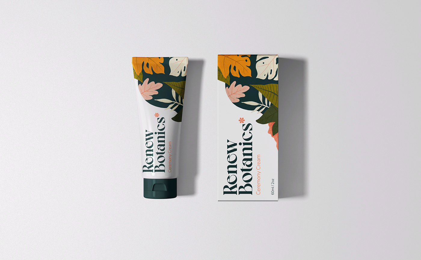 botanical branding  cosmetics floral herbal identity Packaging skincare typography   women
