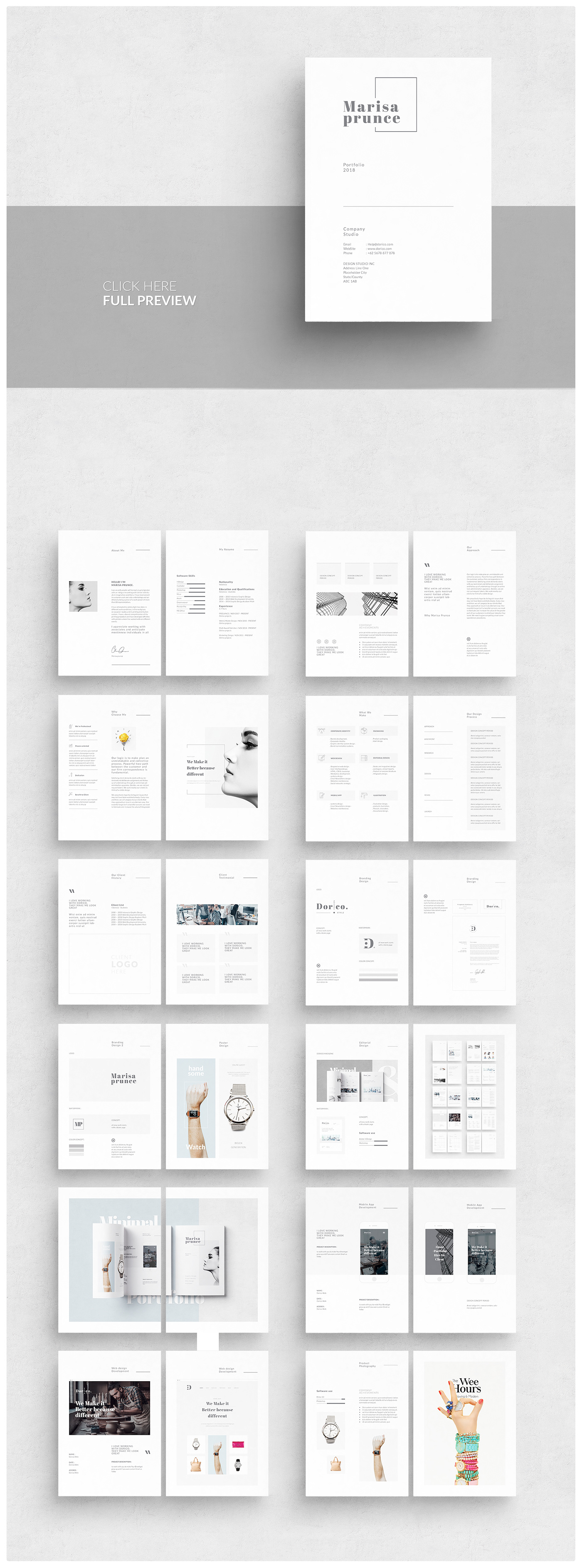 Portfolio template proposals portfolios portfolio design template Portfolio Design design template