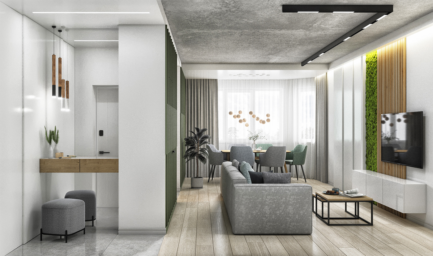 apartment ecointerior greeninterior Interior interior design  LOFT Minimalism skandi skandinavian whiteinterior