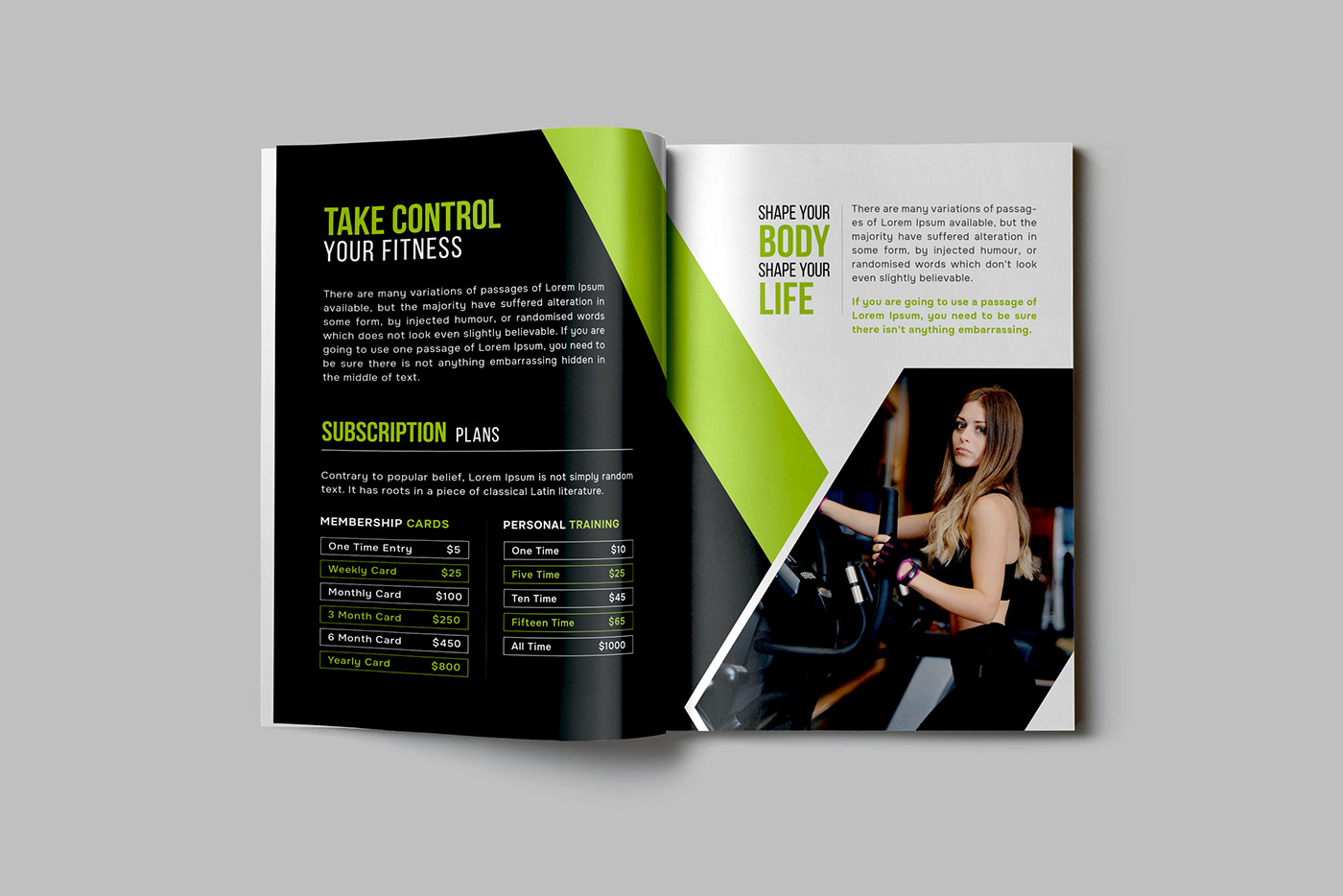 gym fitness brochure Advertising  gym brochure fitness brochure bifold flyer creative Fitness Studio Sports Brochure