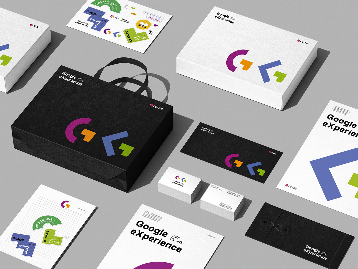 brand identity branding  Brand Design google lg cloud BI CI GOOGLE EXPERIENCE LG CNS