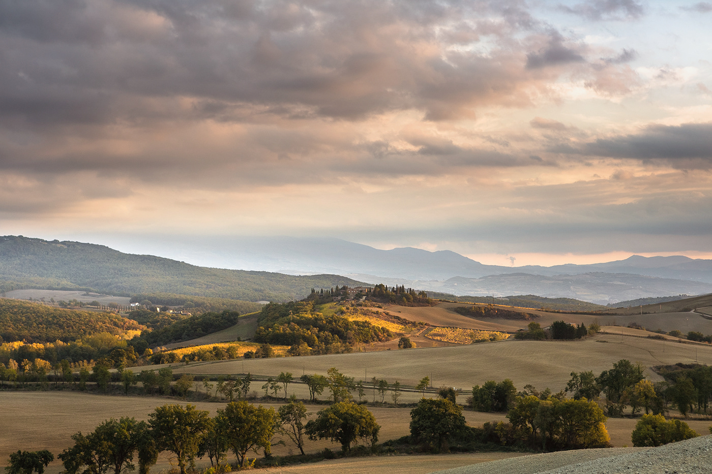 Landscape Tuscany Italy Photography  Travel Nature landscape photography sunset hills Val dOrcia