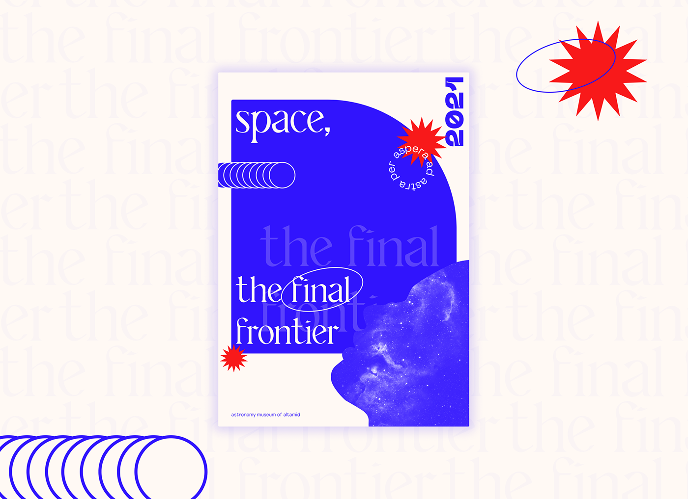 flyer Poster Design print typography   sci-fi science fiction Star Trek the final frontier