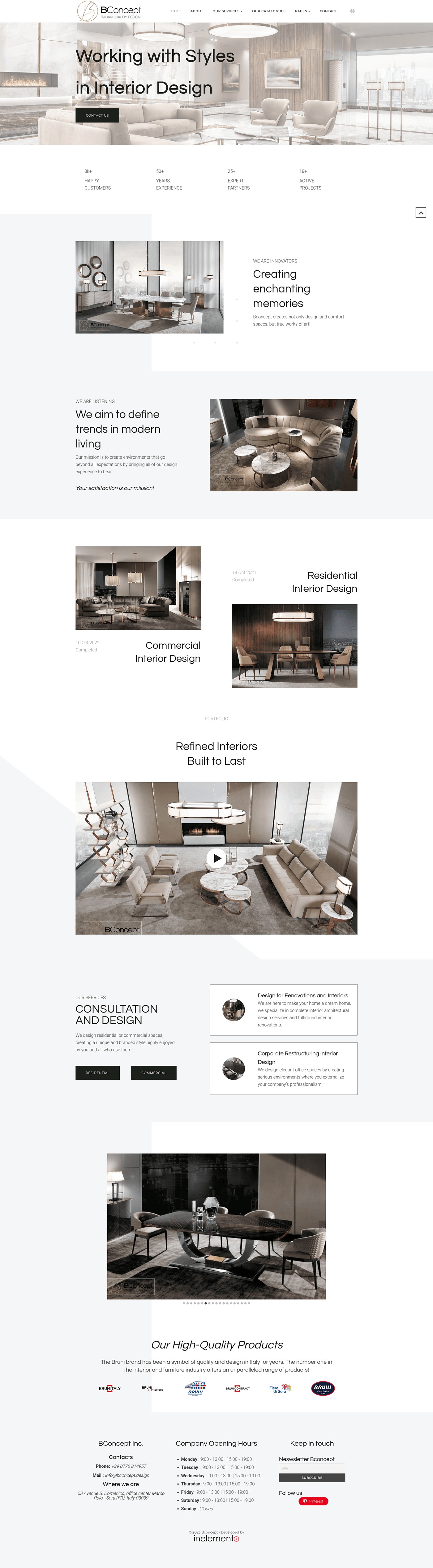 wordpress interior design  Website