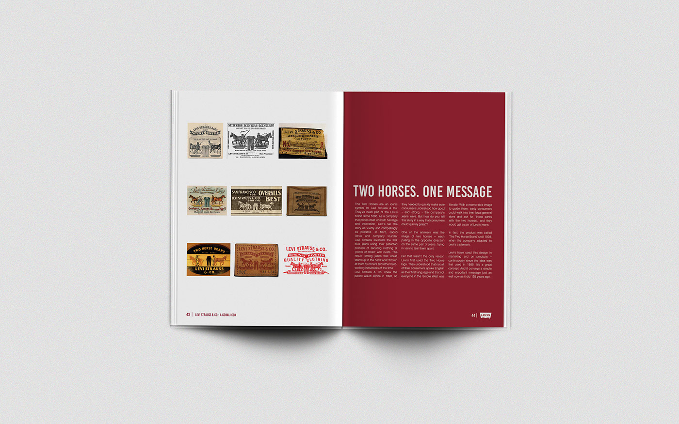 publication design publication levi's levis strauss graphic design 