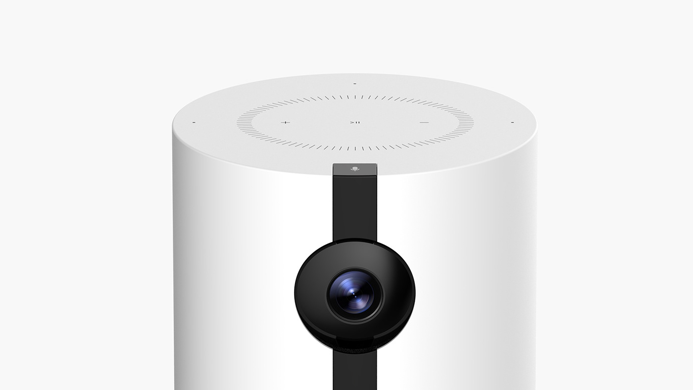 industrial design  product design  camera ai White meeting Smart speaker IoT