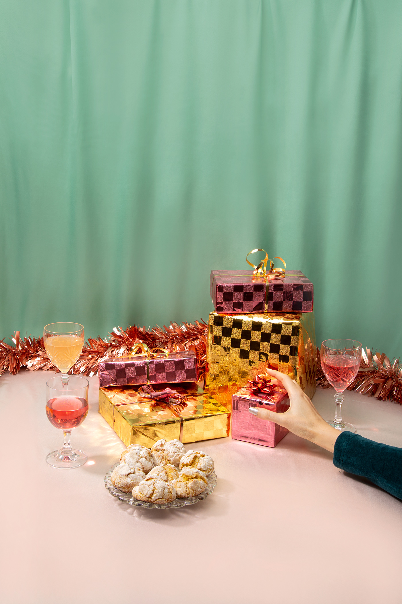 aesthetic Christmas editorial new year pastel colors Photography  still life stocksy