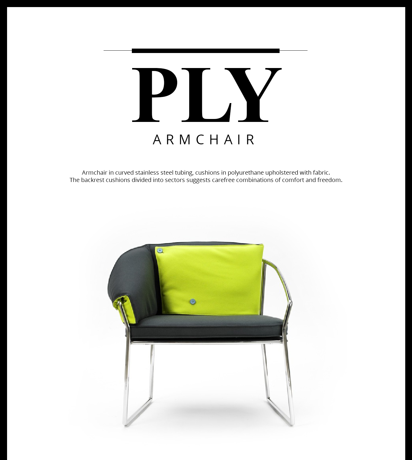 armchair matteomuci chair Ply green product design industrial furniture minimal