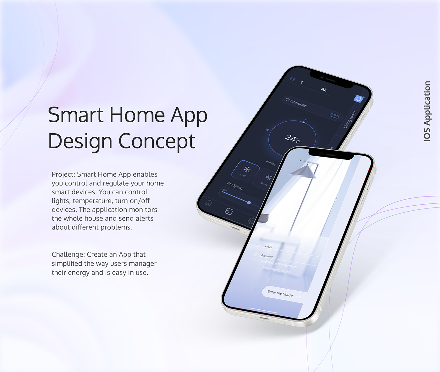 app design application ios mobile Mobile app product smarthome UI/UX