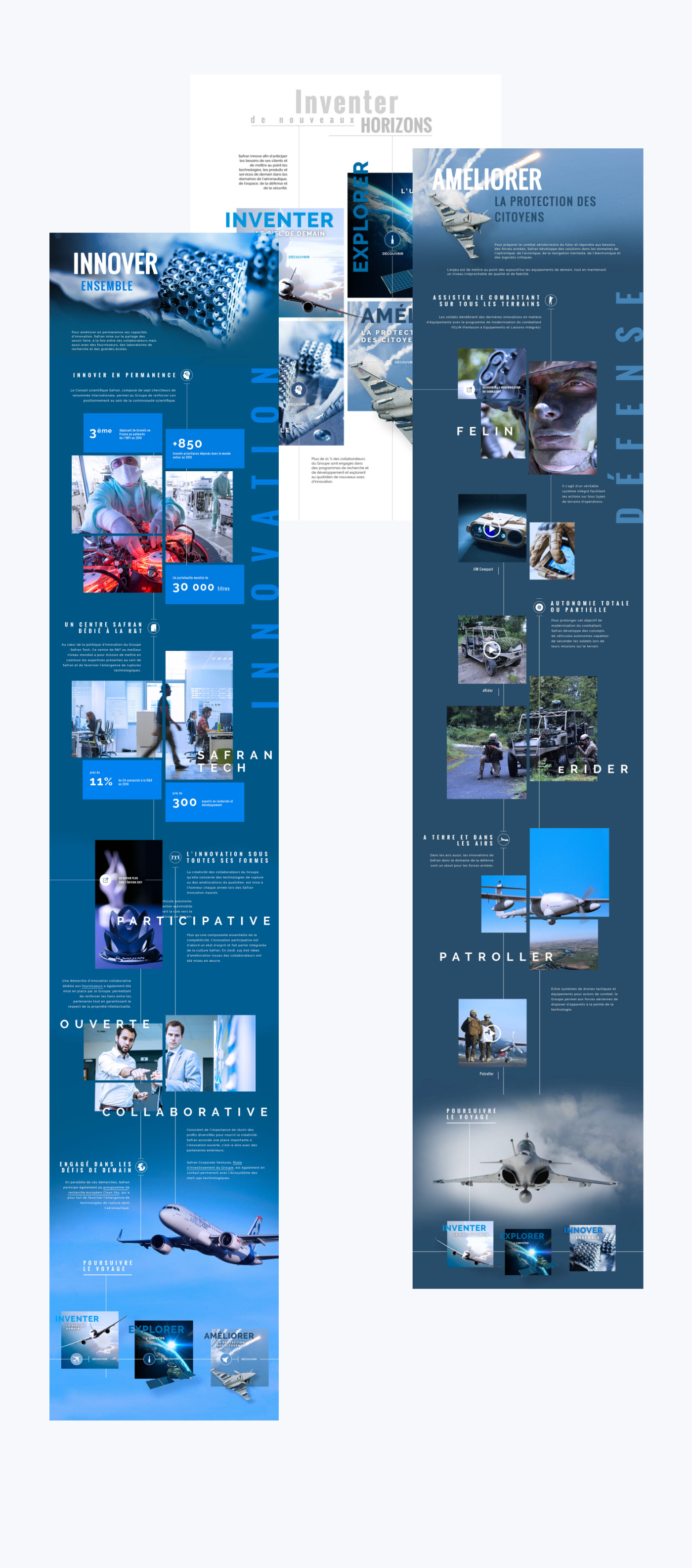 UX / UI Aerospace corporate Web parallax industry Ariane storytelling   satellite leap engine