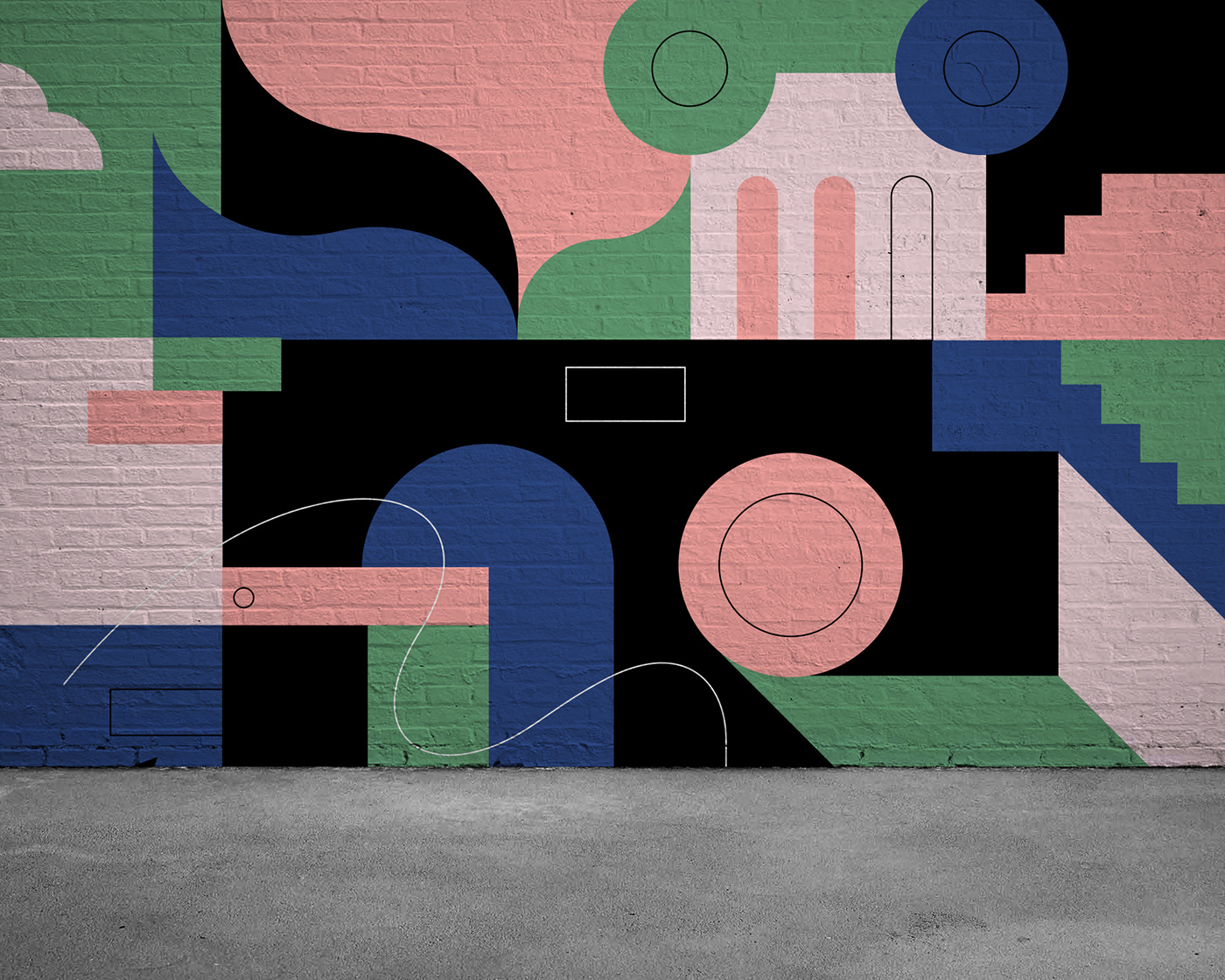 creative pattern geometry Mural abstract art design Creativity digital