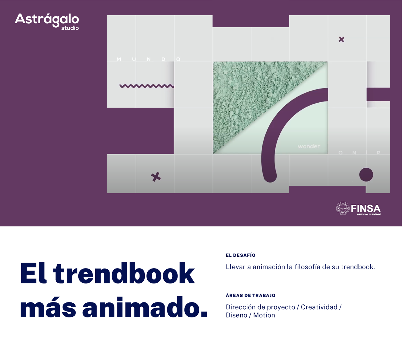 astrágalo studio finsa geometry madera mind motion motion graphics  States of mind textures Trendbook