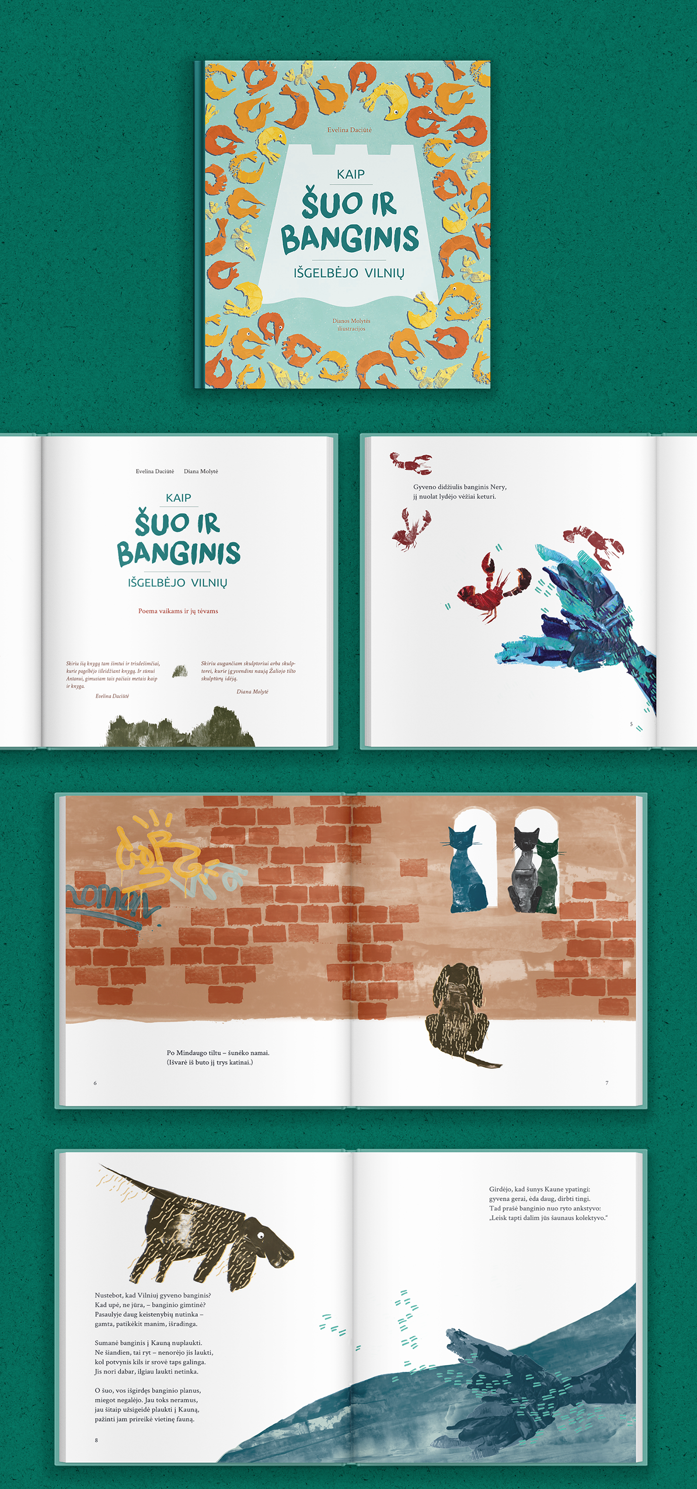 Picture book animation  ILLUSTRATION  children book augmented reality dog interactive editorial design 