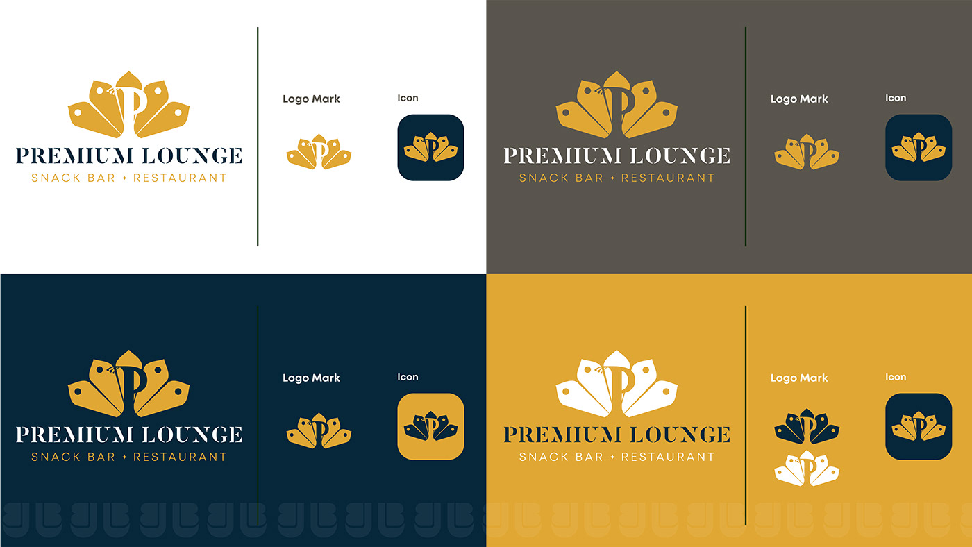 brand identity branding  identity Identity Design logo lounge Premium Logo restaurant snack bar